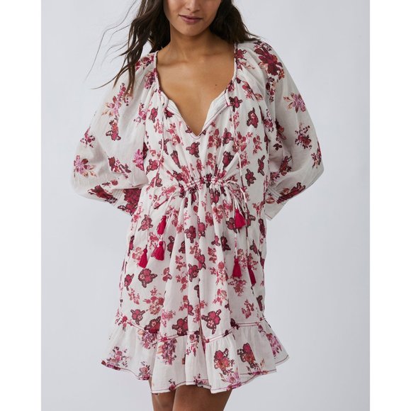 FREE PEOPLE Camella Mini Dress / Ivory Combo NWT - Picture 5 of 12